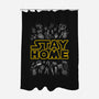 Stay Home-none polyester shower curtain-Getsousa!