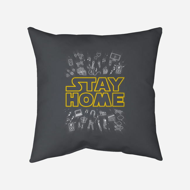 Stay Home-none non-removable cover w insert throw pillow-Getsousa!