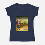 Sponge of Rivia-womens v-neck tee-artofvelazquez