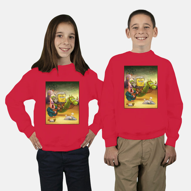 Sponge of Rivia-youth crew neck sweatshirt-artofvelazquez