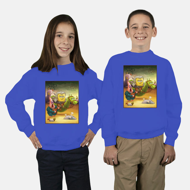 Sponge of Rivia-youth crew neck sweatshirt-artofvelazquez