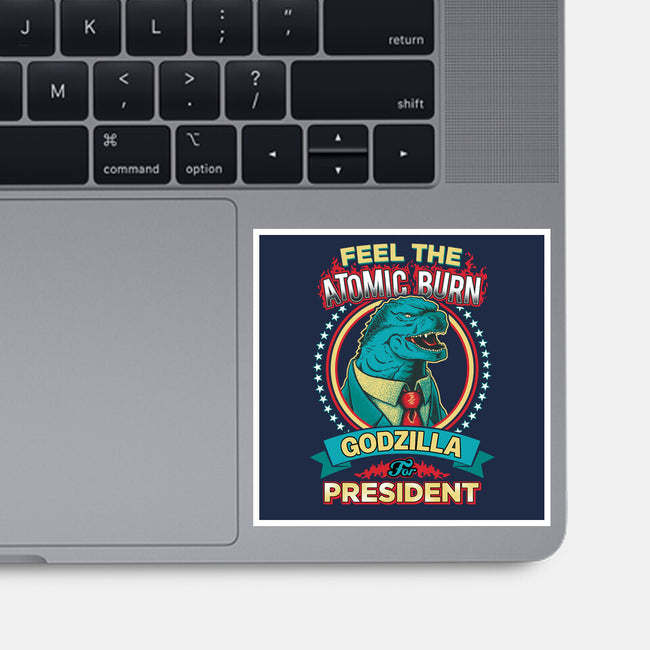 President Zilla-none glossy sticker-DCLawrence