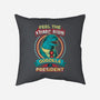 President Zilla-none removable cover w insert throw pillow-DCLawrence