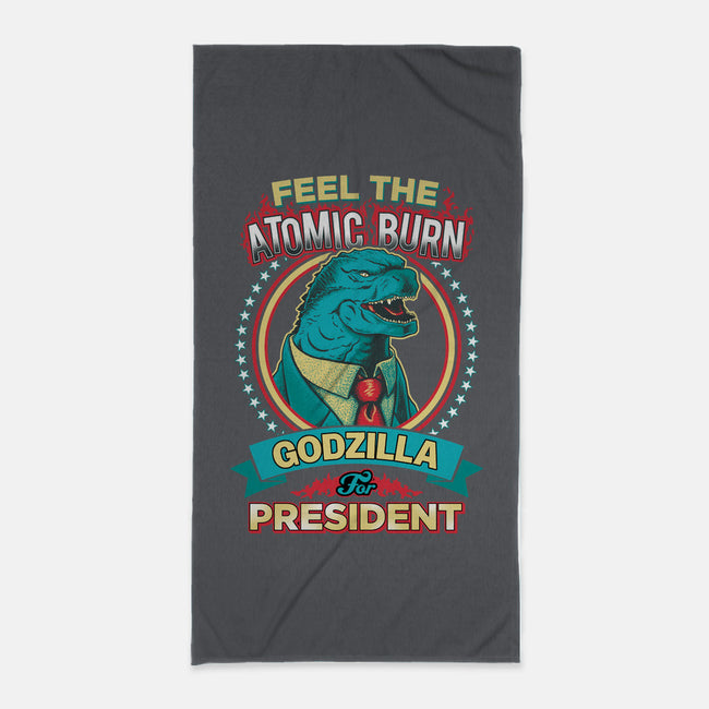 President Zilla-none beach towel-DCLawrence