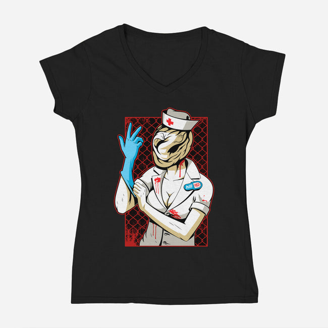 Hill 182-womens v-neck tee-javiclodo