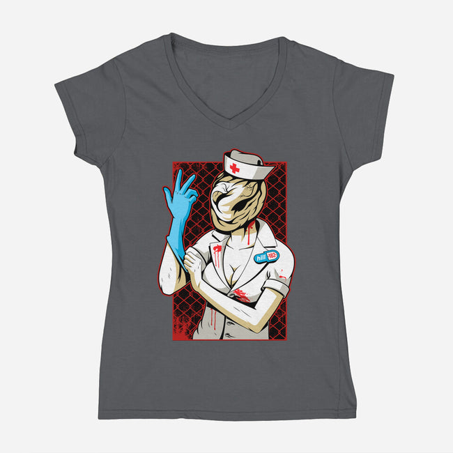 Hill 182-womens v-neck tee-javiclodo