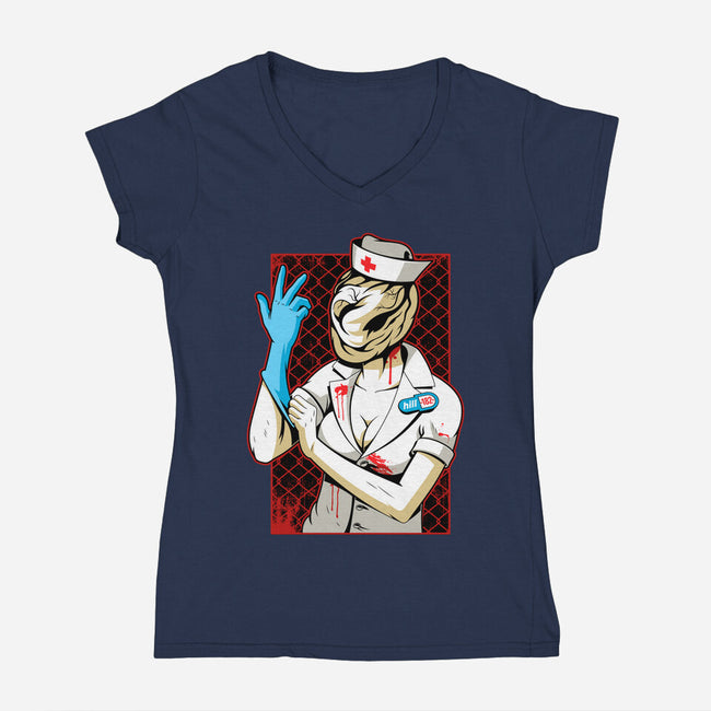 Hill 182-womens v-neck tee-javiclodo