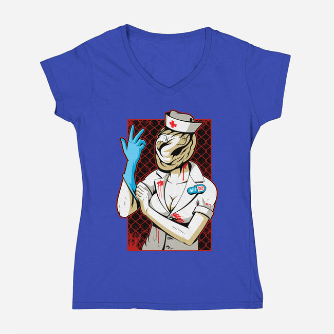 Hill 182-womens v-neck tee-javiclodo