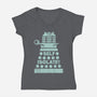 Self Isolate!-womens v-neck tee-kg07