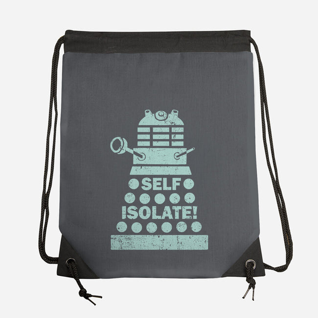 Self Isolate!-none drawstring bag-kg07