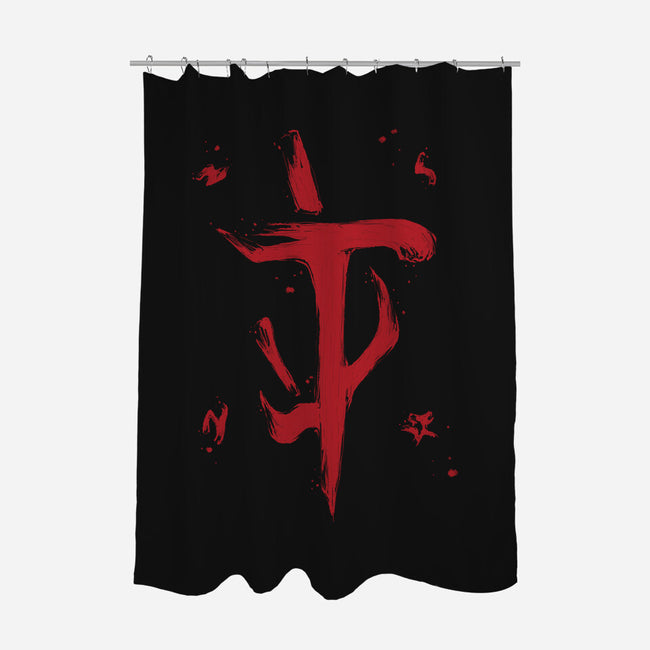 Slayer Symbol-none polyester shower curtain-xMorfina