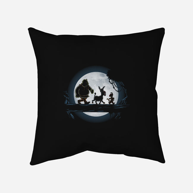 Moonlight Motto-none removable cover w insert throw pillow-jasesa