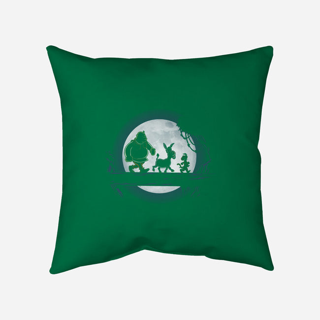 Moonlight Motto-none removable cover w insert throw pillow-jasesa