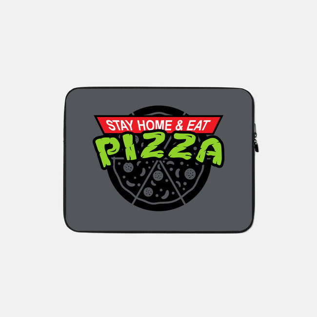 Stay Home and Eat Pizza-none zippered laptop sleeve-Boggs Nicolas