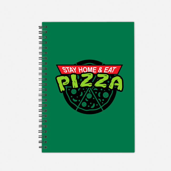 Stay Home and Eat Pizza-none dot grid notebook-Boggs Nicolas