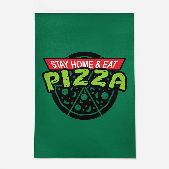 Stay Home and Eat Pizza-none indoor rug-Boggs Nicolas