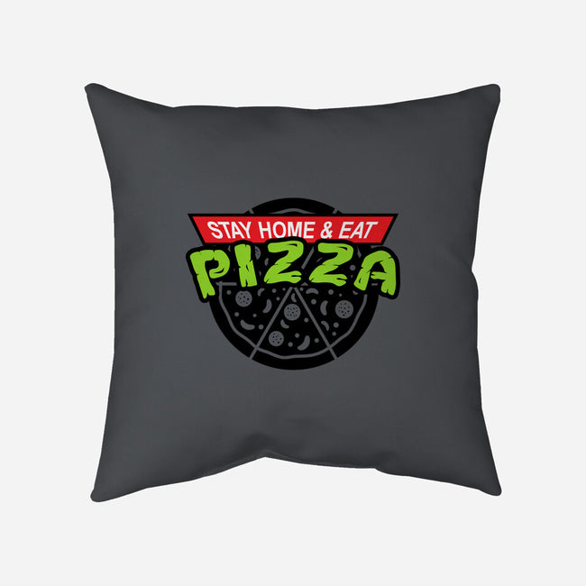 Stay Home and Eat Pizza-none non-removable cover w insert throw pillow-Boggs Nicolas