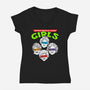 Upper Middle Aged Girls-womens v-neck tee-Boggs Nicolas