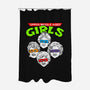 Upper Middle Aged Girls-none polyester shower curtain-Boggs Nicolas