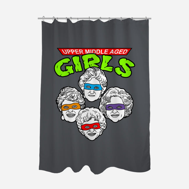 Upper Middle Aged Girls-none polyester shower curtain-Boggs Nicolas