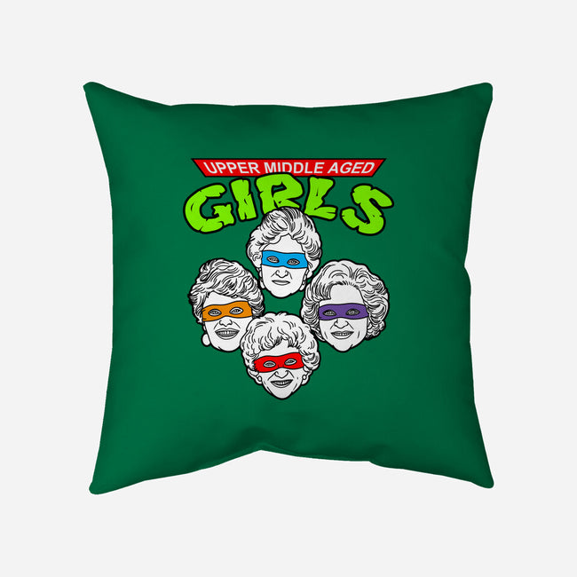 Upper Middle Aged Girls-none non-removable cover w insert throw pillow-Boggs Nicolas