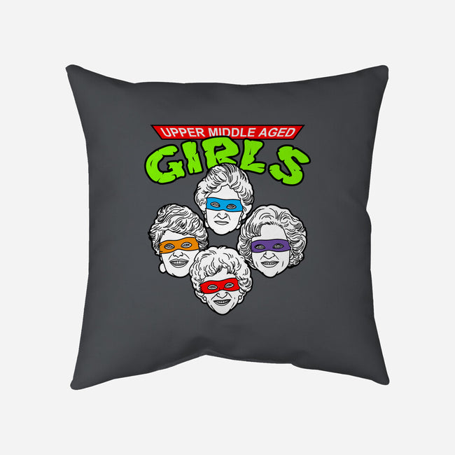 Upper Middle Aged Girls-none removable cover w insert throw pillow-Boggs Nicolas