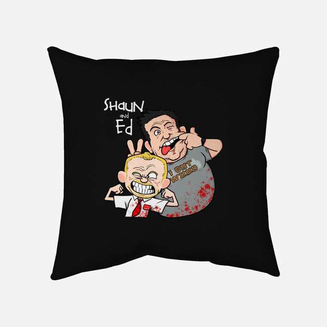 Shaun and Ed-none removable cover throw pillow-MarianoSan