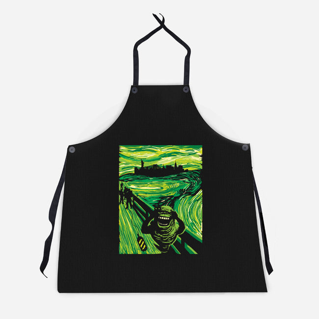 Slimer's Scream-unisex kitchen apron-dalethesk8er