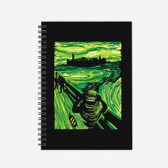 Slimer's Scream-none dot grid notebook-dalethesk8er