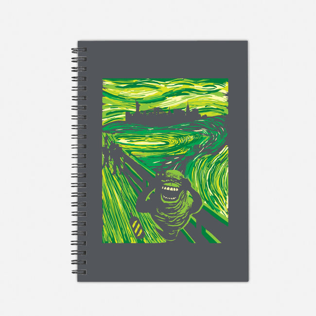 Slimer's Scream-none dot grid notebook-dalethesk8er