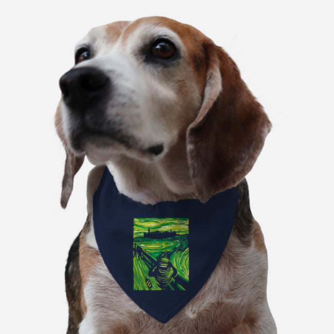 Slimer's Scream-dog adjustable pet collar-dalethesk8er