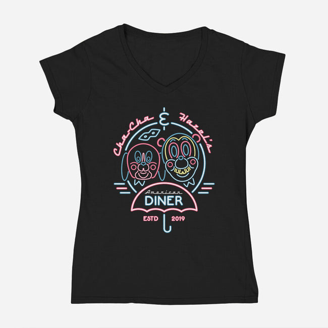 An Ordinary Diner-womens v-neck tee-Nemons