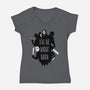 I'll Be Right Back-womens v-neck tee-DinoMike