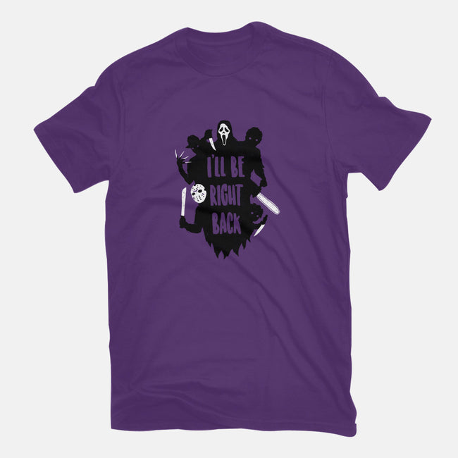 I'll Be Right Back-mens heavyweight tee-DinoMike
