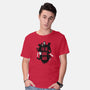 I'll Be Right Back-mens basic tee-DinoMike