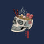 Ramen Skull-womens v-neck tee-vp021