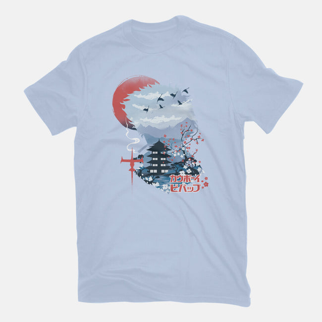 Ukiyo-E Cowboy-unisex basic tee-dandingeroz