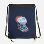 Ukiyo-E Cowboy-none drawstring bag-dandingeroz