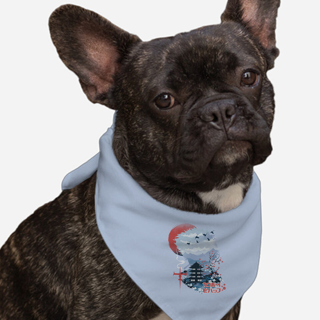 Ukiyo-E Cowboy-dog bandana pet collar-dandingeroz