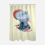Ukiyo-E Cowboy-none polyester shower curtain-dandingeroz