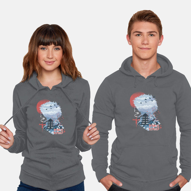 Ukiyo-E Cowboy-unisex pullover sweatshirt-dandingeroz