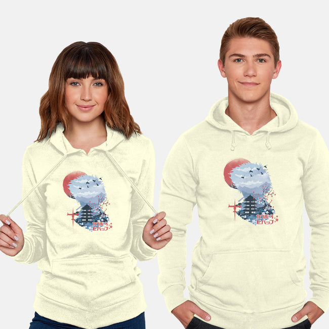 Ukiyo-E Cowboy-unisex pullover sweatshirt-dandingeroz