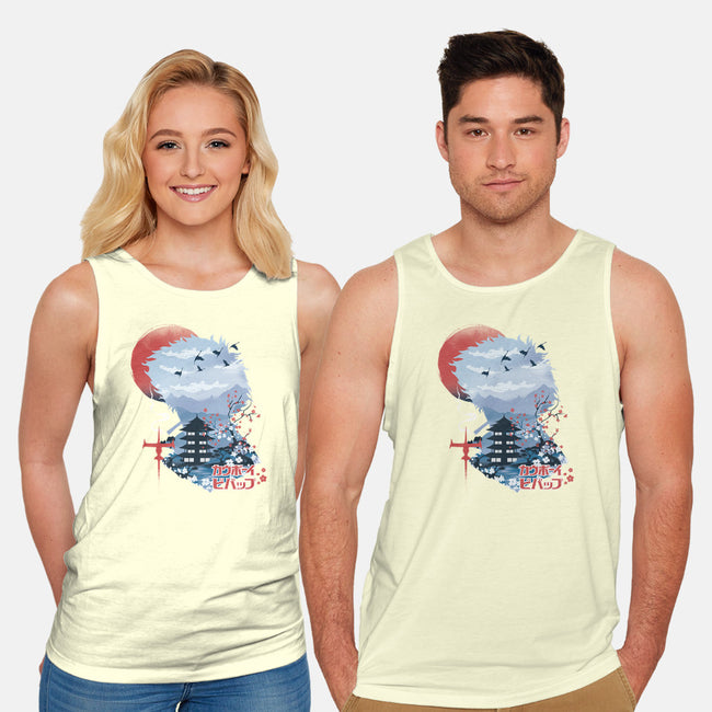 Ukiyo-E Cowboy-unisex basic tank-dandingeroz