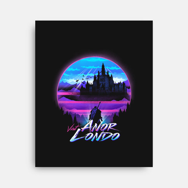 Anor Londo Postcard-none stretched canvas-dandingeroz