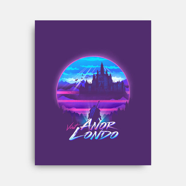 Anor Londo Postcard-none stretched canvas-dandingeroz