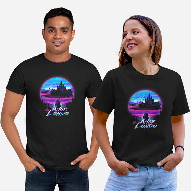 Anor Londo Postcard-unisex basic tee-dandingeroz