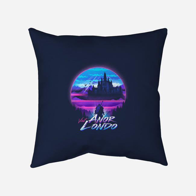 Anor Londo Postcard-none removable cover throw pillow-dandingeroz