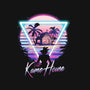 Kame Island Postcard-womens v-neck tee-dandingeroz