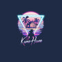 Kame Island Postcard-womens fitted tee-dandingeroz