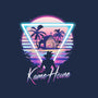 Kame Island Postcard-womens v-neck tee-dandingeroz